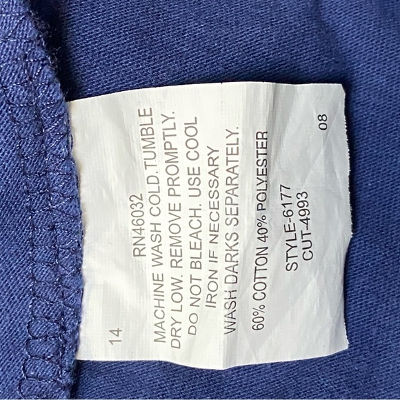 Links Navy & White Palm Tree Print Pocketed Shift Dress - Picture 6 of 6